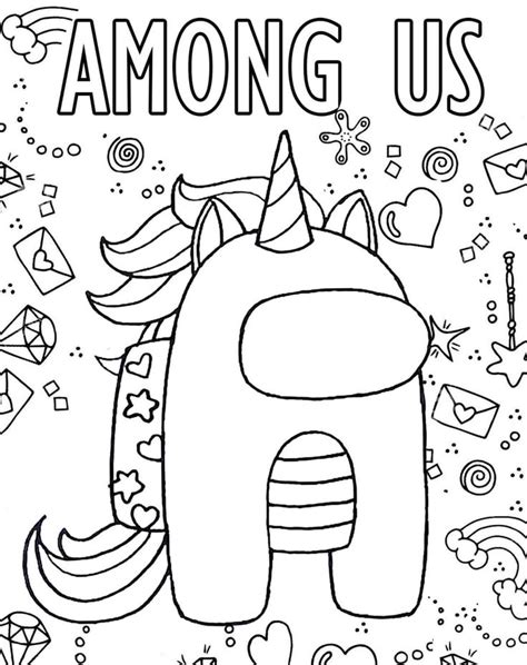 Among Us Coloring Pages For Kids Among Us Coloring Pages Free