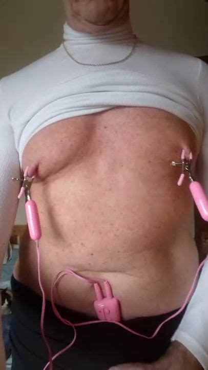 man using nipple clamp vibrator xhamster