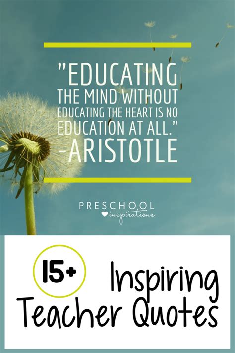Inspiring Teacher Quotes Preschool Inspirations