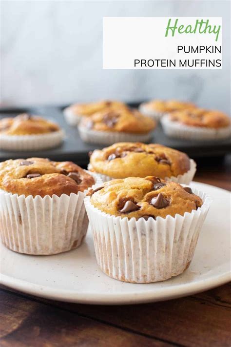 Easy Pumpkin Protein Muffins Hint Of Healthy