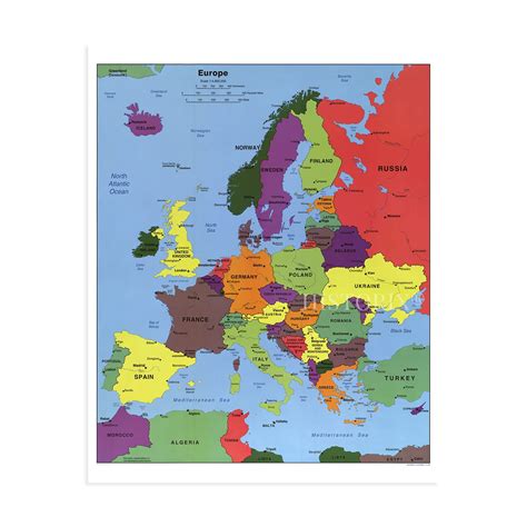 Buy Historix 2004 Europe Map Poster 24x30 Inch Poster Map Of Europe