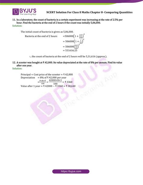 Ncert Solutions For Class 8 Maths Chapter 8 Comparing Quantities