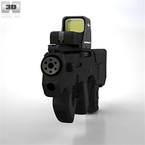 Magpul Pdr With Eotech 552 3d Model Weapon On Hum3d