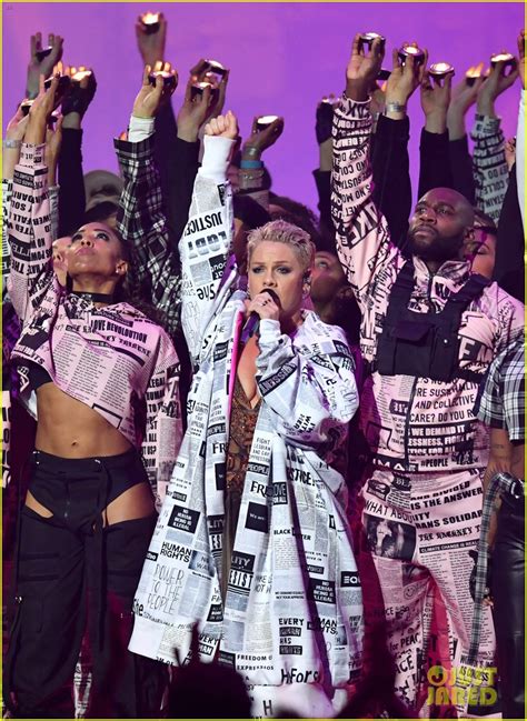 Pink Closes Brit Awards 2019 With Medley Of Hits Watch Her