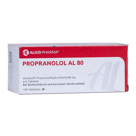 Propranolol Kaufen 80 mg tabletten ab 0 17 pro Stück für Migräne