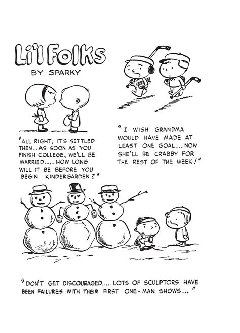 Lil Folks January 1950 Comic Strips Peanuts Wiki Fandom