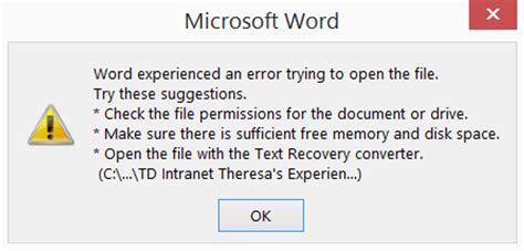 Recover Text From Corrupt Word Document Fix Word Document