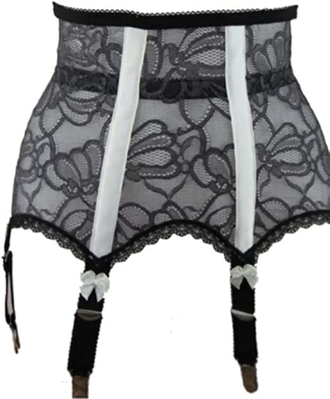 nancies lingerie grey 6 strap high waist cincher suspender garter belt fp33 2xl amazon ca
