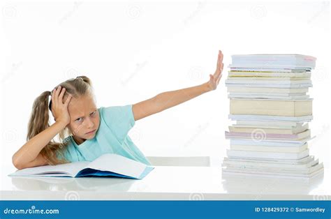 Homework Is Too Much For Little Kids Royalty Free Stock Photography