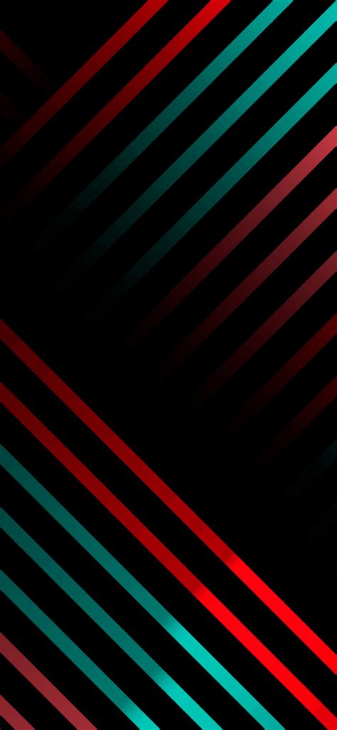 1242x2688 Gree Red Gradient Lines 4k Iphone Xs Max Wallpaper Hd Artist