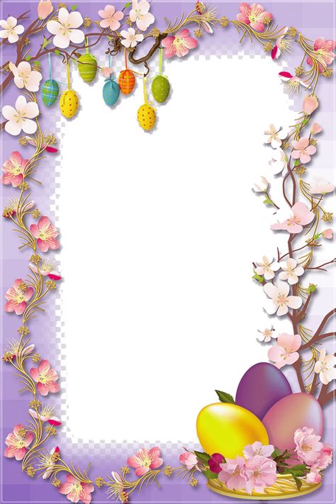 You can use our free easter card templates to beautifully share an easter celebration quote to your social media followers. Easter Border PNG Transparent Images | PNG All