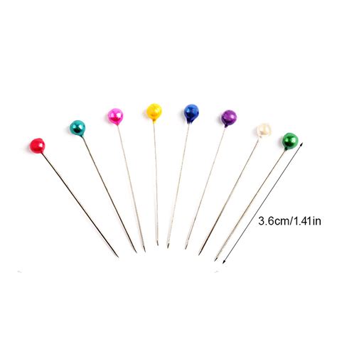 36mm 50pcs Rts Colorful Straight Bulk Pearl Head Pin Buy Head Pinsewing Pinpearl Pin Product