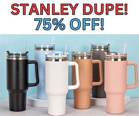 Stanley Dupe 40oz Straw Tumbler Now 75 Off