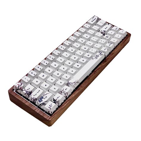 Me64sw Wooden Case Rgb Mechanical Keyboard