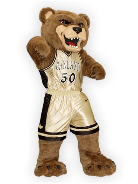Oakland University Mr Grizz Mascot Costume