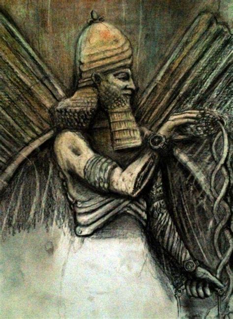 Sumerian God Enki Ancient Sumerian Sumerian Ancient Near East