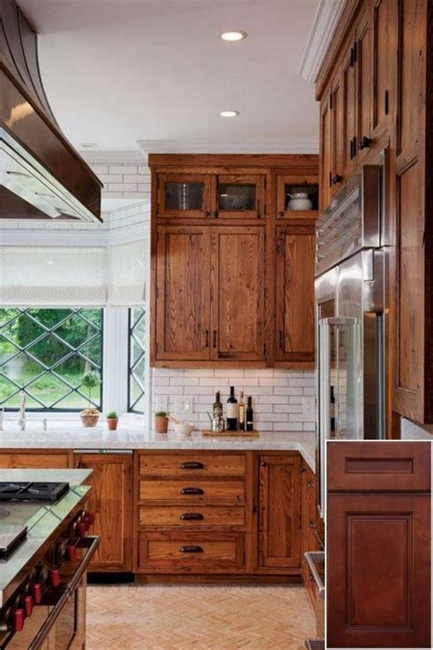 For those who have existing oak kitchen cabinets they're looking to update, others who are wondering if oak cabinets make sense for their homes (and to refresh or update your oak cabinets, staining could be a great alternative and preserve the grain. The importance of - oak cabinets with black stainless ...