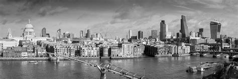London Skyline St Pauls And The City Black And White