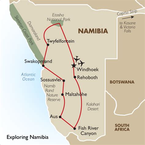 Kalahari Desert Map Location