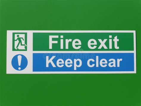Fire Exit Sign Stock Image Image Of Sign Bricks Arrow 2628045