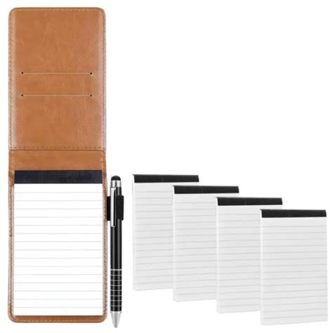 Pi Ces Bloc Note A Carnet Set Note Cuir Pu Petit Carnet Poche Mini Planificateur Poche