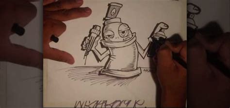 How To Draw A Spraycan Holding Another Spraycan With