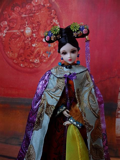 32cm Handmade Collectible Chinese Bjd Dolls Vintage Qing Dynasty Princess Dolls Girl Toys