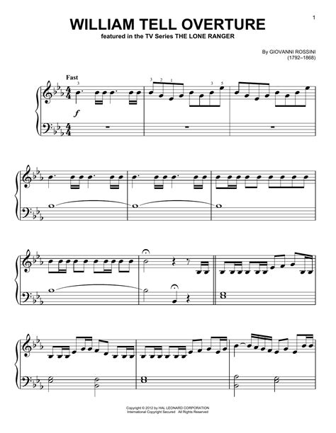 William Tell Overture Flute Solo - William Tell Overture | Sheet Music Direct