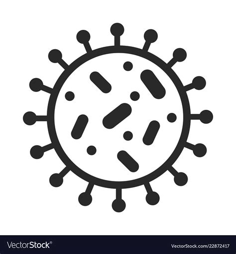 Download Isolated virus design Royalty Free Vector Image