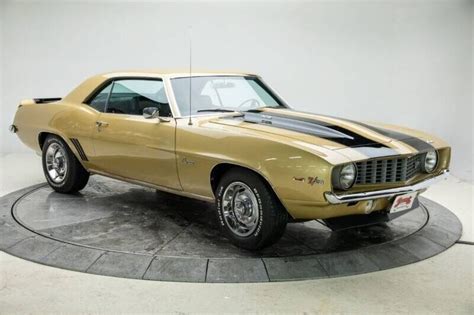 1969 Chevrolet Camaro Z28 Dz 302 Manual 4 Speed Coupe Olympic Gold