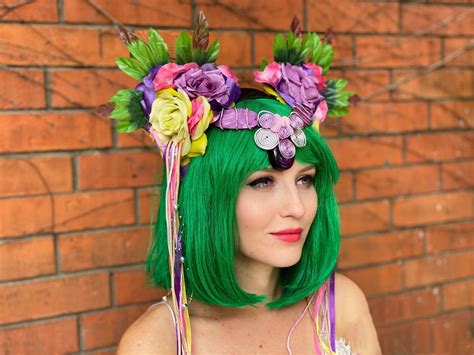 Fairy Flower Crown Festival Carnival Headpiece Bright Etsy