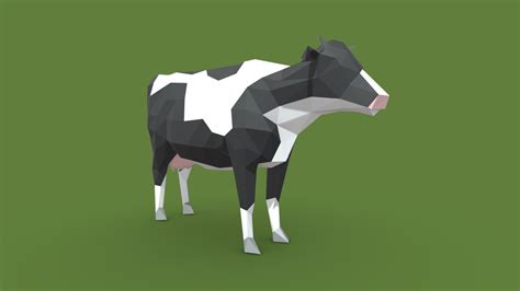 Low Poly Cow 3d Model By Heaney3d Thomasheaney 70f0cfd Sketchfab