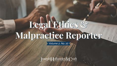 Legal Ethics And Malpractice Reporter Vol 2 No 10 Attorneys In