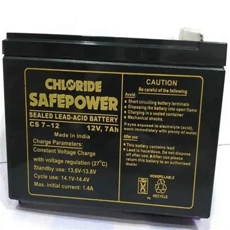 Cs7 12 Exide Chloride Safepower Smf Battery 7ah At Rs 896 In New Delhi