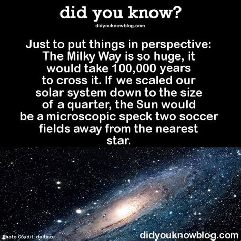 Just To Put Things In Perspective The Milky Way Is So Huge It Would