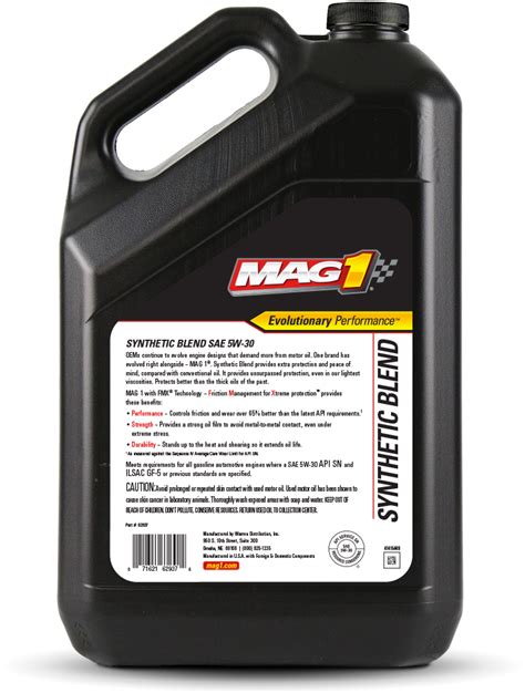 Mag 1 Synthetic Blend 5w 30 Motor Oil