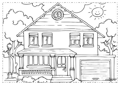 Desenhos De Casas Para Colorir