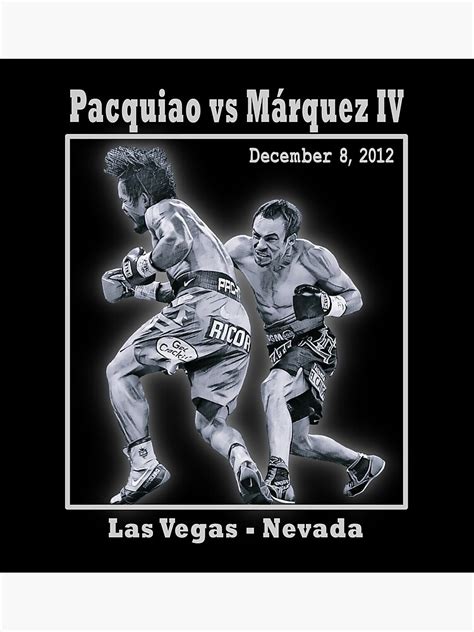 Pacquiao Vs Marquez Iv Poster For Sale By Righttofight Redbubble
