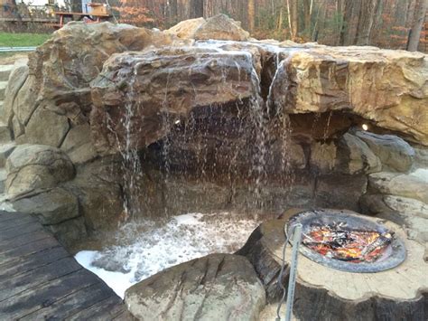 Lava rock is virtually maintenance free, but we do suggest removing the rock from your firepit once a year and rinse it off with clean water. Water Features - backyardvision.com