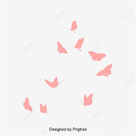 Butterfly Flower Silhouette Vector Png Flowers Butterfly Girl