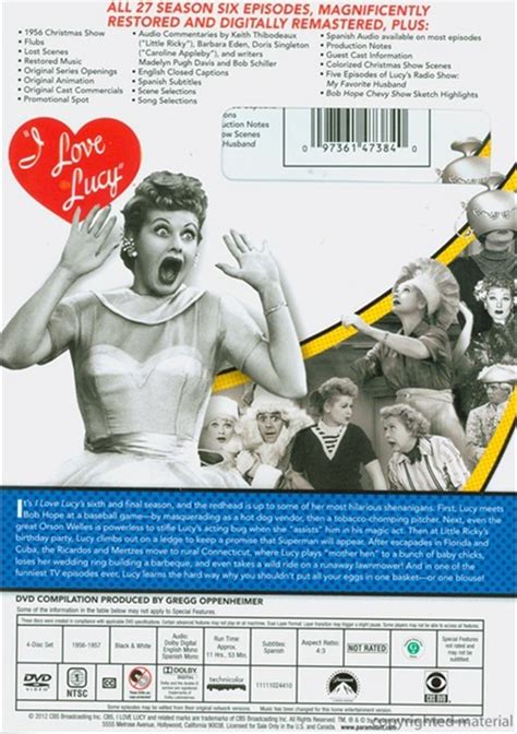I Love Lucy The Complete Sixth Season Repackage Dvd Dvd Empire