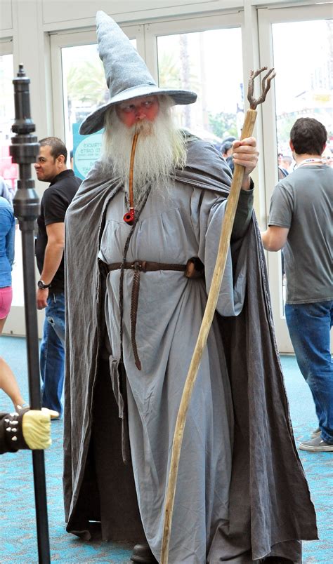 High Quality Gandalf The Hobbit Grey Cloak Hat Costume Cosplay Dress