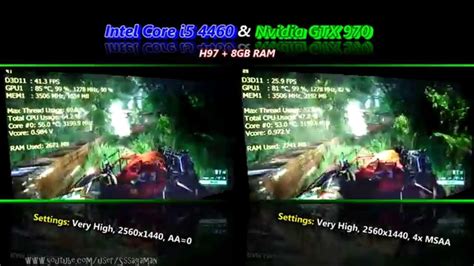 Crysis 3 Gtx 970 I5 4460 1080p 1440p Test Youtube
