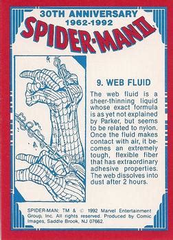 After having a radioactive spider bite him, inject its irradiated venom into his bloodstream, and give him its powers in the instant of its own death, peter benjamin parker realized that he had, in effect. 1992 Comic Images Spider-Man 30th Anniversary #9 Web Fluid ...