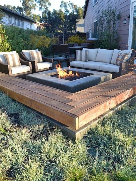 Easy Backyard Fire Pit With Cozy Seating Area Ideas Homixover Com Backyard Seating Area