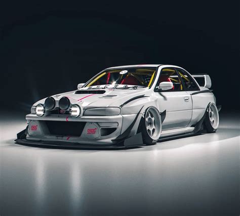 Widebody Subaru 22b Sti Cyberpunk Looks Like A Jdm Special For Ken