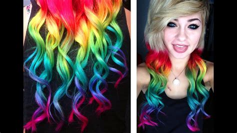 Dying My Hair Rainbow Heythereimshannon Youtube
