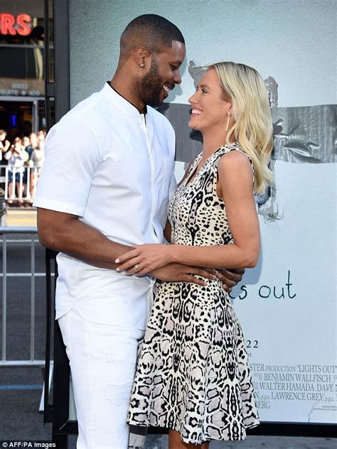 Nicky Whelan And Fiance Kerry Rhodes Attend Film Premiere Of Lights Out