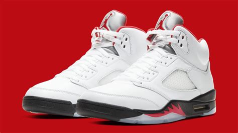 Thought i would also put them on feet to give a quick visual on what they would look like. Air Jordan 5 "Fire Red" Drops Today: Purchase Links