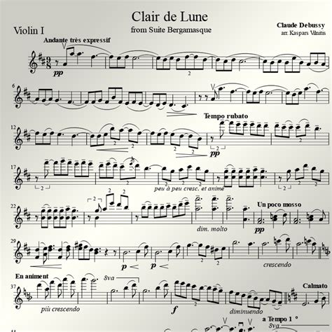 Claude debussy, relaxing music, deep sleep, study, reading, meditation. Debussy. Clair de Lune - string quartet arrangement. PDF Download. Size: 376kb